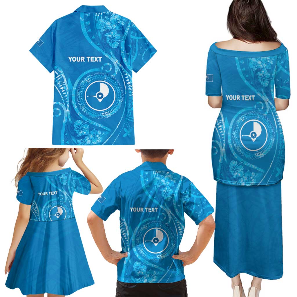 Personalised FSM Yap Family Matching Puletasi and Hawaiian Shirt Ocean Floral Pattern LT05 - Polynesian Pride