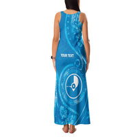 Personalised FSM Yap Family Matching Tank Maxi Dress and Hawaiian Shirt Ocean Floral Pattern LT05 - Polynesian Pride