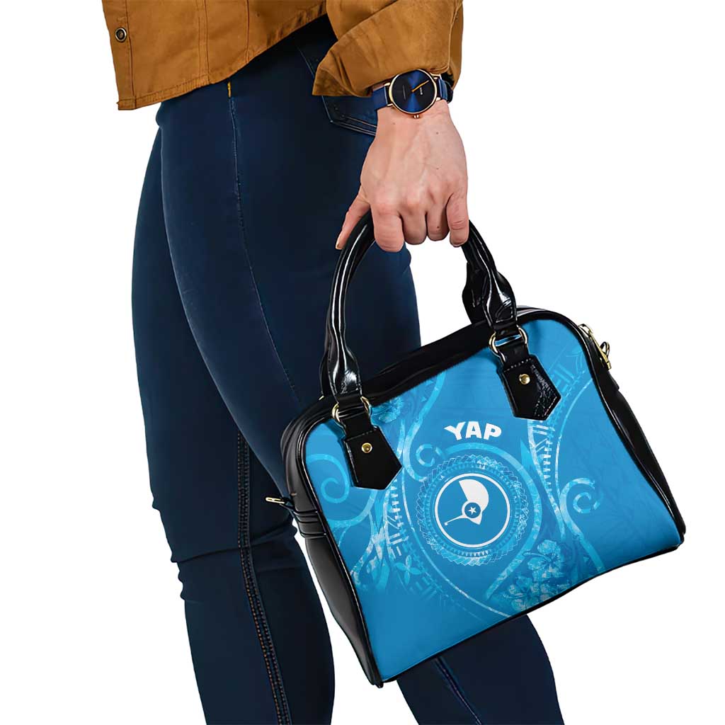 FSM Yap Shoulder Handbag Ocean Floral Pattern