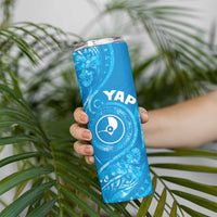 Personalised FSM Yap Skinny Tumbler Ocean Floral Pattern