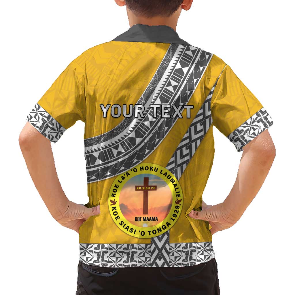 Personalised Anastasis College Family Matching Off Shoulder Maxi Dress and Hawaiian Shirt Tonga Unique Style LT05 - Polynesian Pride