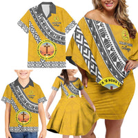 Personalised Anastasis College Family Matching Off Shoulder Short Dress and Hawaiian Shirt Tonga Unique Style LT05 - Polynesian Pride