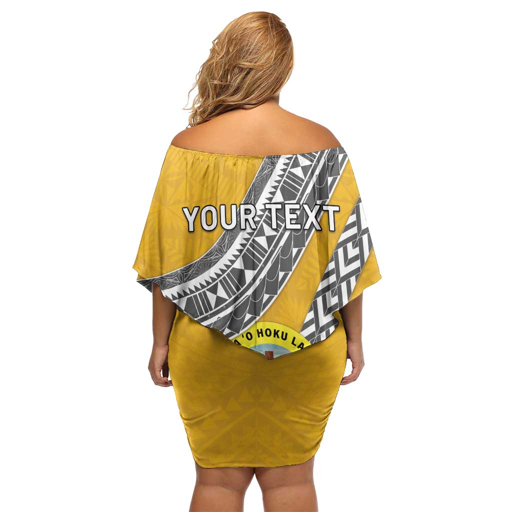 Personalised Anastasis College Family Matching Off Shoulder Short Dress and Hawaiian Shirt Tonga Unique Style LT05 - Polynesian Pride