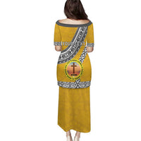 Personalised Anastasis College Family Matching Puletasi and Hawaiian Shirt Tonga Unique Style - Polynesian Pride