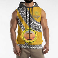 Personalised Anastasis College Sleeveless Zip Hoodie Tonga Unique Style LT05 - Polynesian Pride