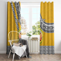 Personalised Anastasis College Window Curtain Tonga Unique Style - Polynesian Pride