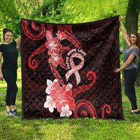 Heart Health Awareness Quilt Warrior Wears Red Polynesian Style LT05 - Polynesian Pride