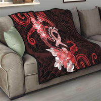 Heart Health Awareness Quilt Warrior Wears Red Polynesian Style LT05 - Polynesian Pride