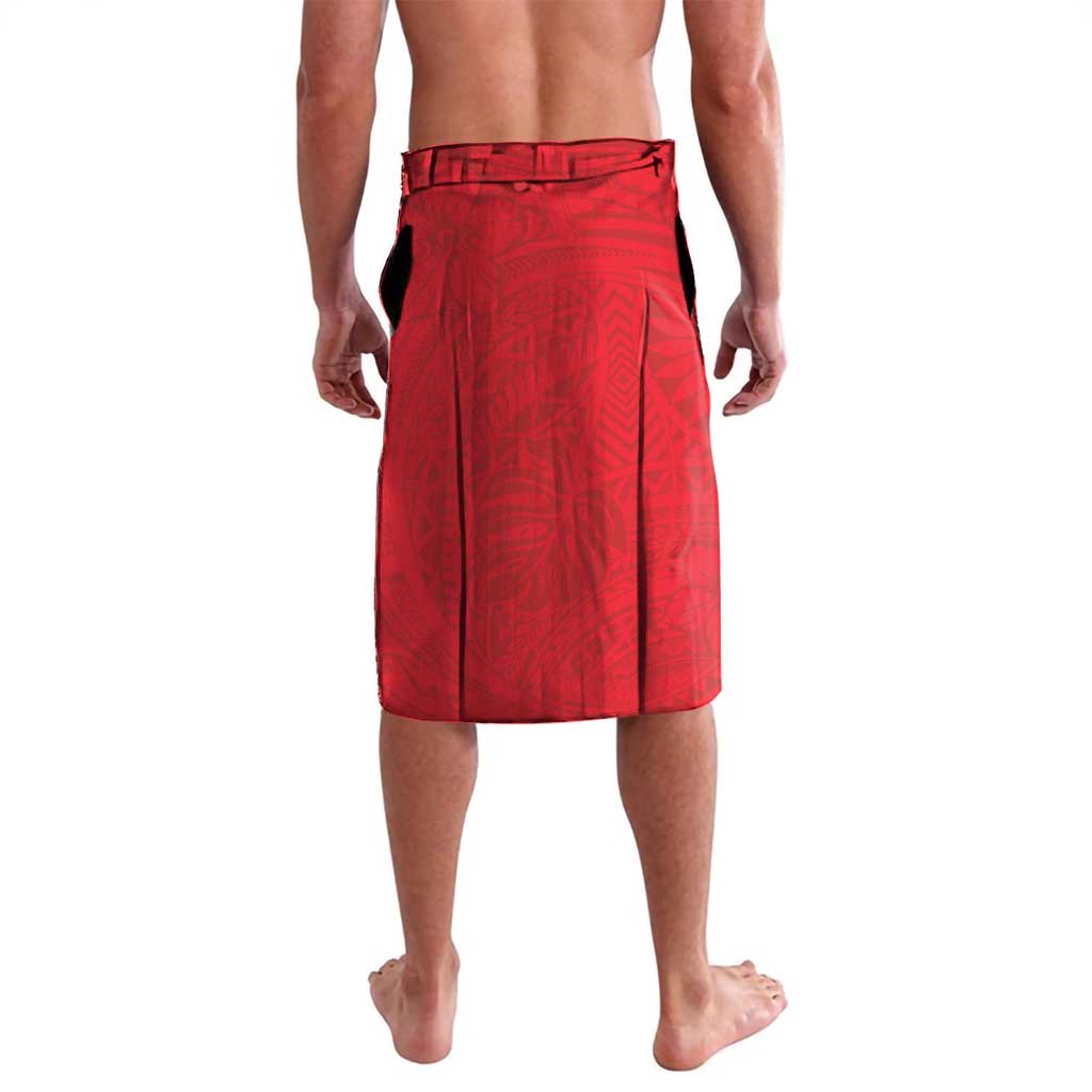 Heart Health Awareness Lavalava Polynesian Red Ribbon