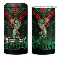 New Zealand ANZAC Day 4 in 1 Can Cooler Tumbler Aotearoa Hei Tiki LT05 One Size: 16 oz Green - Polynesian Pride