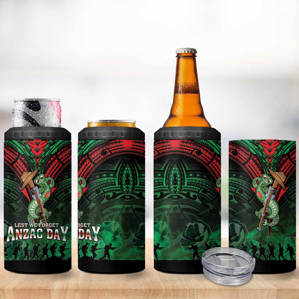 New Zealand ANZAC Day 4 in 1 Can Cooler Tumbler Aotearoa Hei Tiki LT05 - Polynesian Pride