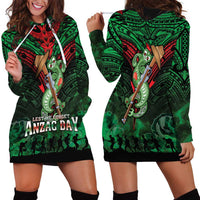 New Zealand ANZAC Day Hoodie Dress Aotearoa Hei Tiki LT05 - Polynesian Pride