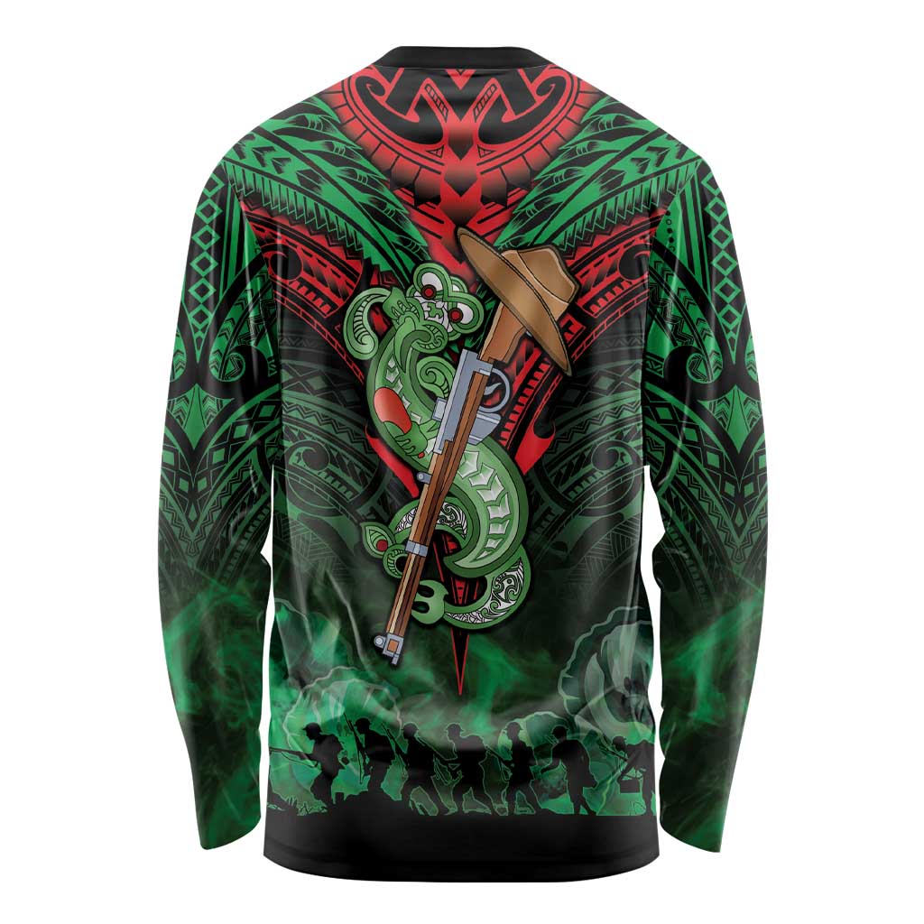 New Zealand ANZAC Day Long Sleeve Shirt Aotearoa Hei Tiki LT05 - Polynesian Pride