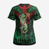 New Zealand ANZAC Day Scrub Top Aotearoa Hei Tiki LT05 - Polynesian Pride