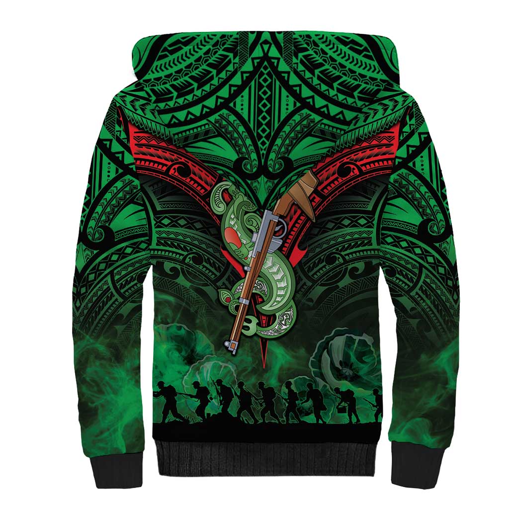 New Zealand ANZAC Day Sherpa Hoodie Aotearoa Hei Tiki LT05 - Polynesian Pride