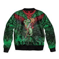 New Zealand ANZAC Day Sleeve Zip Bomber Jacket Aotearoa Hei Tiki LT05 - Polynesian Pride