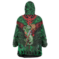 New Zealand ANZAC Day Wearable Blanket Hoodie Aotearoa Hei Tiki LT05 - Polynesian Pride