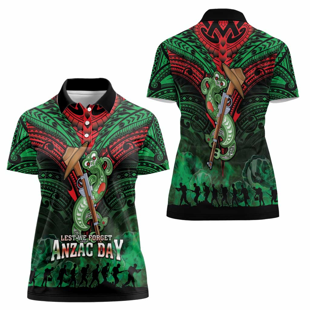 New Zealand ANZAC Day Women Polo Shirt Aotearoa Hei Tiki LT05 - Polynesian Pride