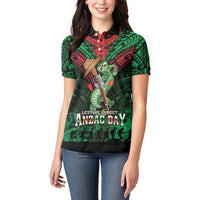 New Zealand ANZAC Day Women Polo Shirt Aotearoa Hei Tiki LT05 - Polynesian Pride