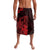 Hawaii King Kamehameha Day Lavalava Polynesian Pattern Mix Hibiscus Red