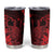 Hawaii King Kamehameha Day Tumbler Cup Polynesian Pattern Mix Hibiscus Red