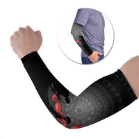 Cook Islands ANZAC Day Arm Sleeves Soldier Silhouette Remembrance