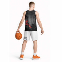 Cook Islands ANZAC Day Basketball Jersey Soldier Silhouette Remembrance