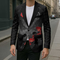 Cook Islands ANZAC Day Blazer Soldier Silhouette Remembrance