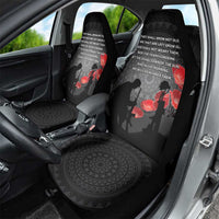 Cook Islands ANZAC Day Car Seat Cover Soldier Silhouette Remembrance