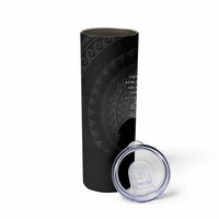 Cook Islands ANZAC Day Skinny Tumbler Soldier Silhouette Remembrance
