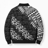 Hawaii Papakolea Born And Raised Bomber Puffer Jacket Hawaiian Tribal Pattern