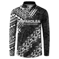 Hawaii Papakolea Born And Raised Button Sweatshirt Hawaiian Tribal Pattern