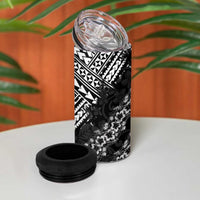 Hawaii Papakolea Born And Raised 4 in 1 Can Cooler Tumbler Hawaiian Tribal Pattern