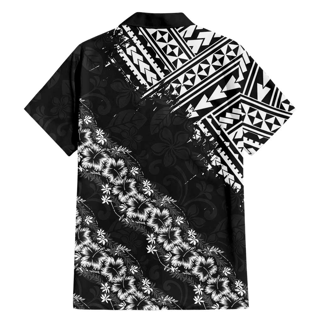 Hawaii Papakolea Born And Raised Family Matching Off Shoulder Maxi Dress and Hawaiian Shirt Hawaiian Tribal Pattern LT05 - Polynesian Pride