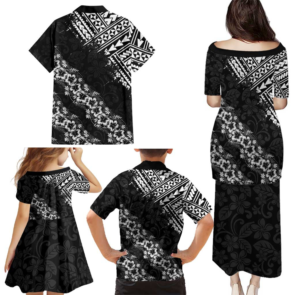 Hawaii Papakolea Born And Raised Family Matching Puletasi and Hawaiian Shirt Hawaiian Tribal Pattern LT05 - Polynesian Pride