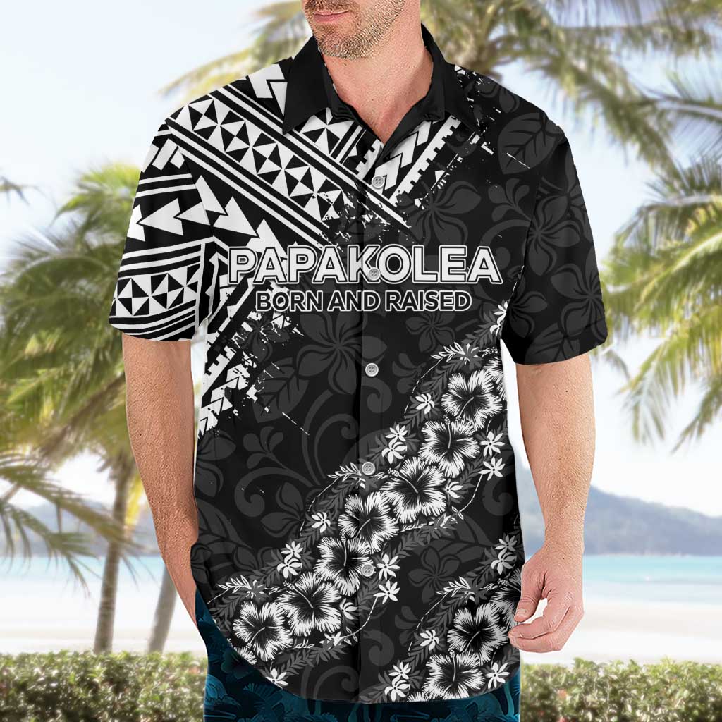 Hawaii Papakolea Born And Raised Hawaiian Shirt Hawaiian Tribal Pattern