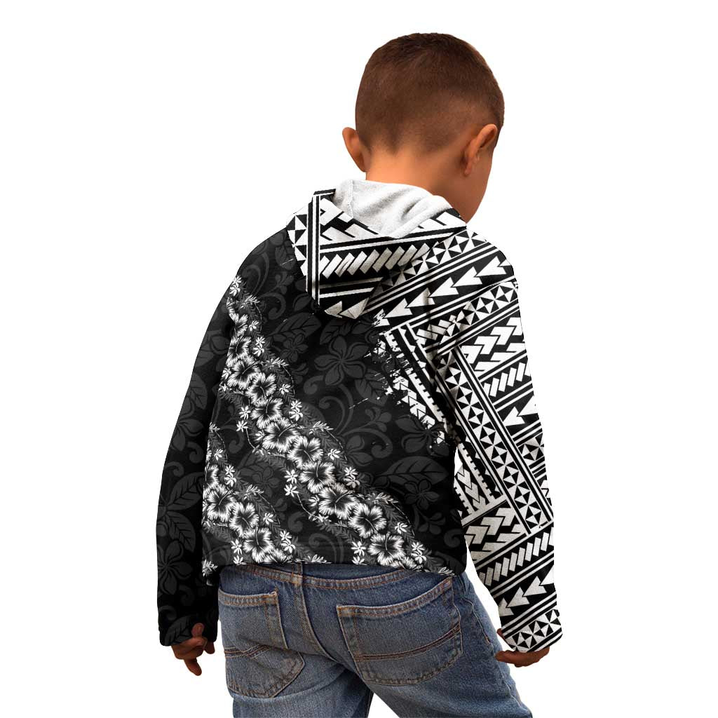 Hawaii Papakolea Born And Raised Kid Hoodie Hawaiian Tribal Pattern
