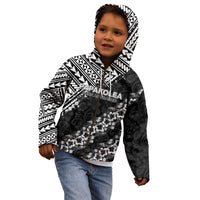 Hawaii Papakolea Born And Raised Kid Hoodie Hawaiian Tribal Pattern