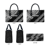 Hawaii Papakolea Born And Raised Leather Bag Hawaiian Tribal Pattern
