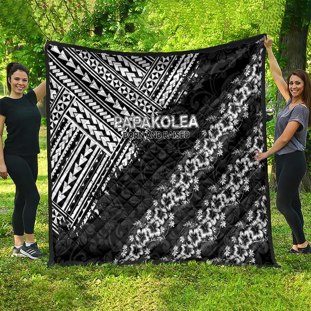 Hawaii Papakolea Born And Raised Quilt Hawaiian Tribal Pattern