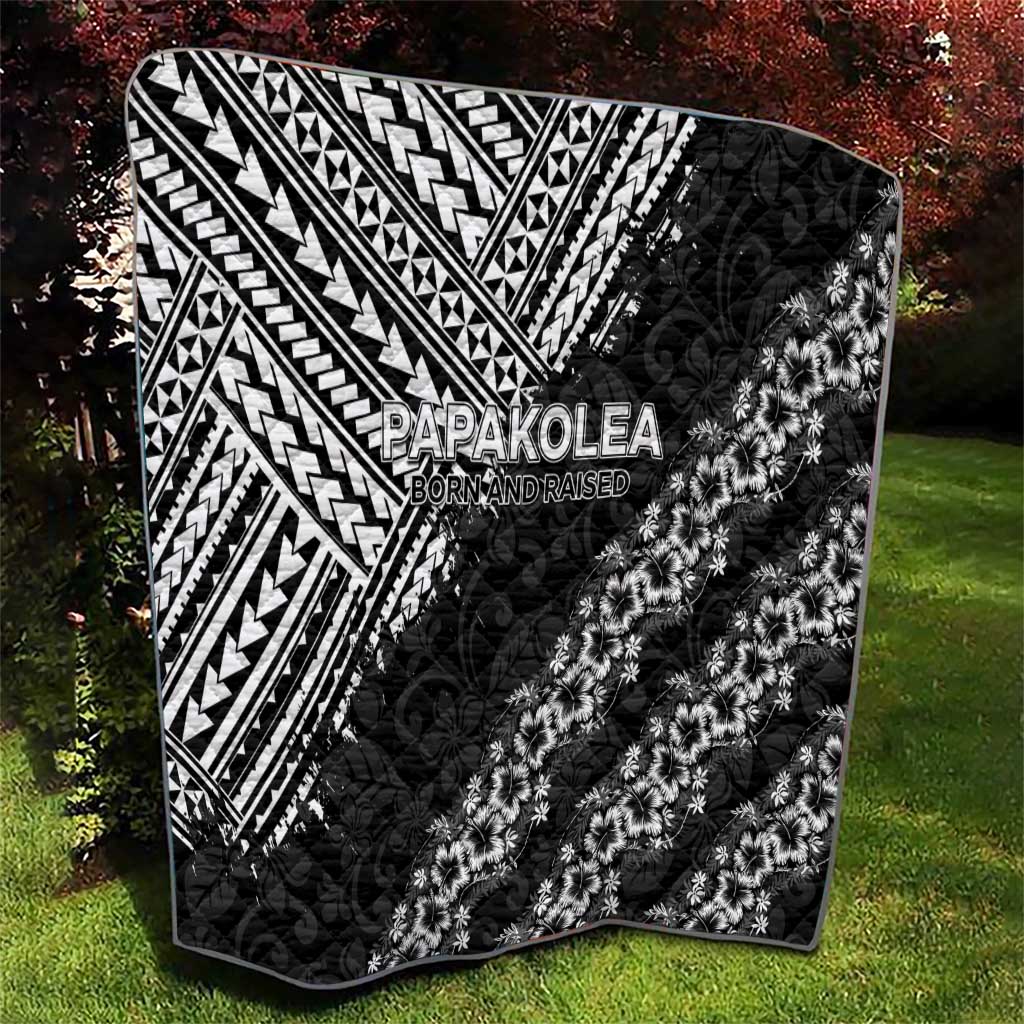 Hawaii Papakolea Born And Raised Quilt Hawaiian Tribal Pattern