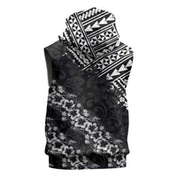 Hawaii Papakolea Born And Raised Sleeveless Zip Hoodie Hawaiian Tribal Pattern