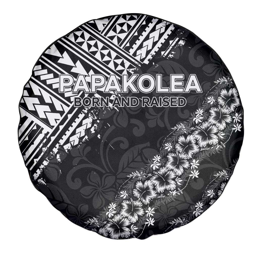 Hawaii Papakolea Born And Raised Spare Tire Cover Hawaiian Tribal Pattern