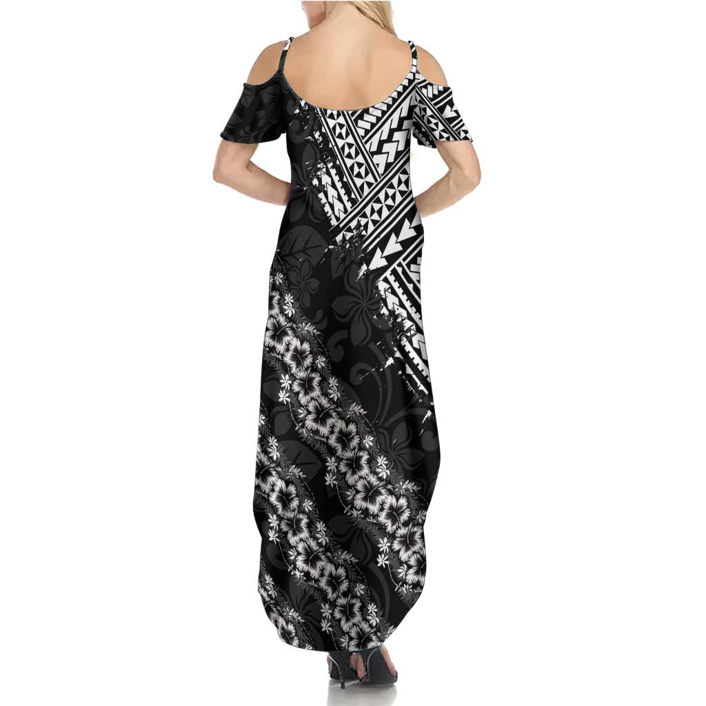 Hawaii Papakolea Born And Raised Summer Maxi Dress Hawaiian Tribal Pattern