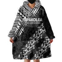 Hawaii Papakolea Born And Raised Wearable Blanket Hoodie Hawaiian Tribal Pattern