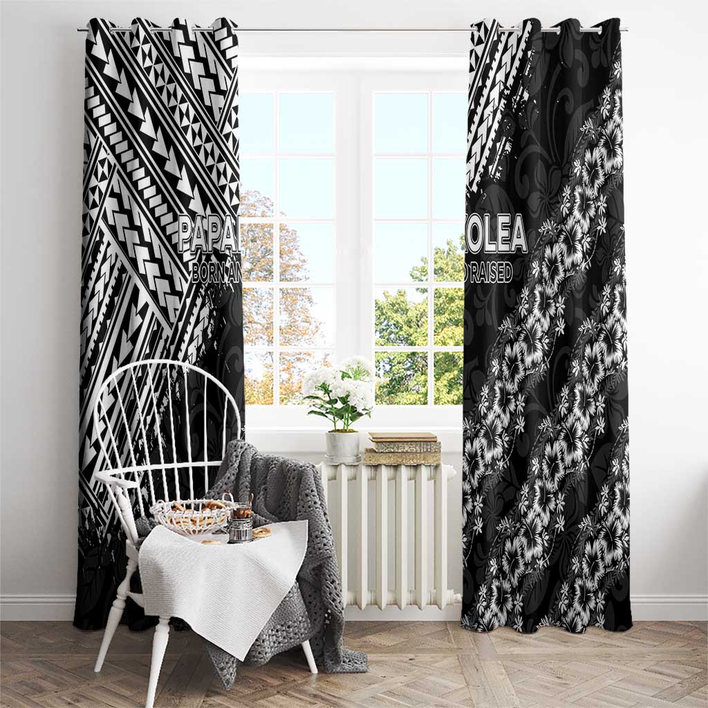 Hawaii Papakolea Born And Raised Window Curtain Hawaiian Tribal Pattern