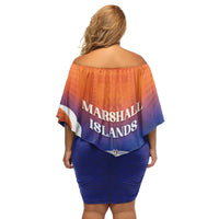 Marshall Islands Fishermen's Day Family Matching Off Shoulder Short Dress and Hawaiian Shirt It's Fishing Time LT05 - Polynesian Pride