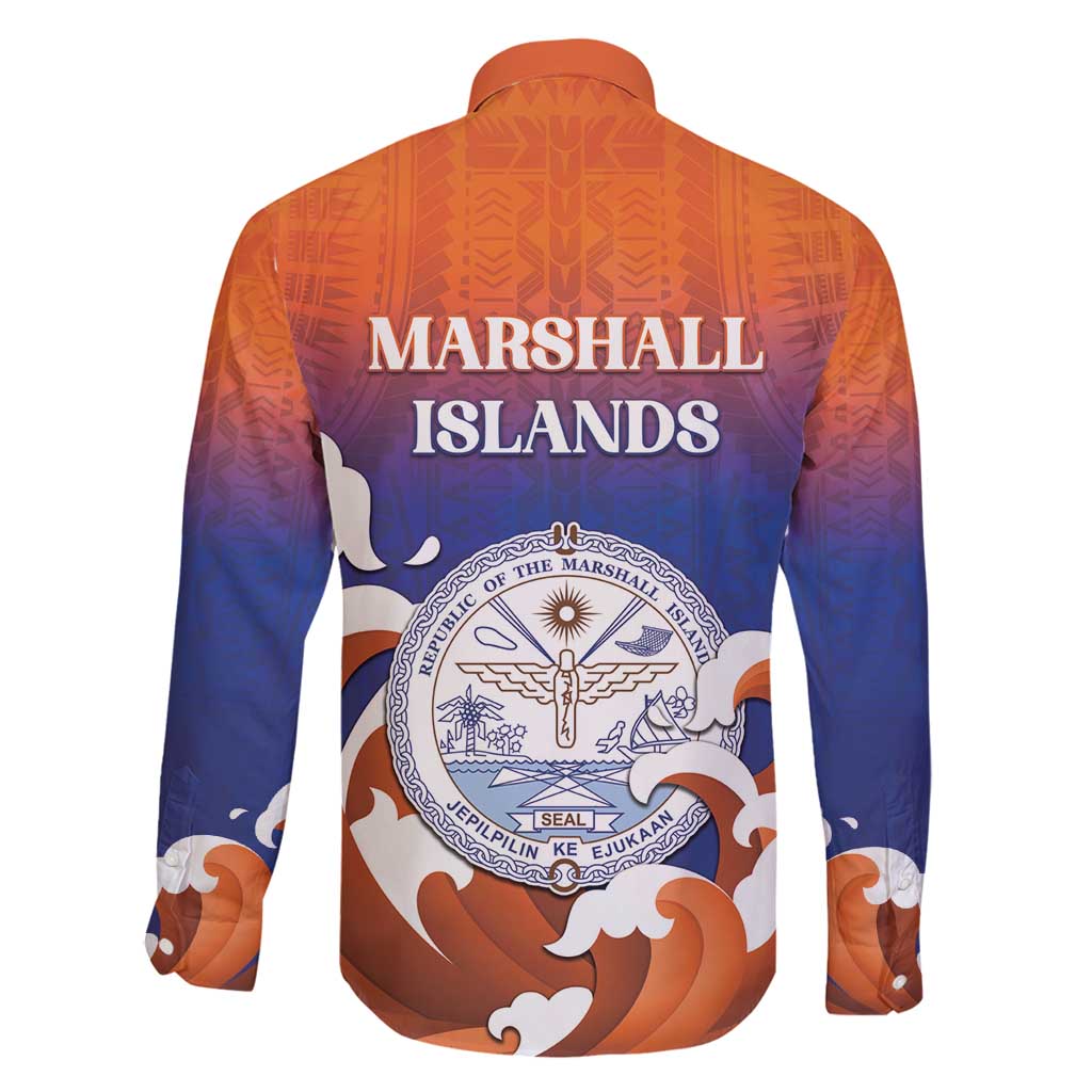 Marshall Islands Fishermen's Day Family Matching Tank Maxi Dress and Hawaiian Shirt It's Fishing Time LT05 - Polynesian Pride