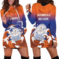 Marshall Islands Fishermen's Day Hoodie Dress It's Fishing Time LT05 - Polynesian Pride