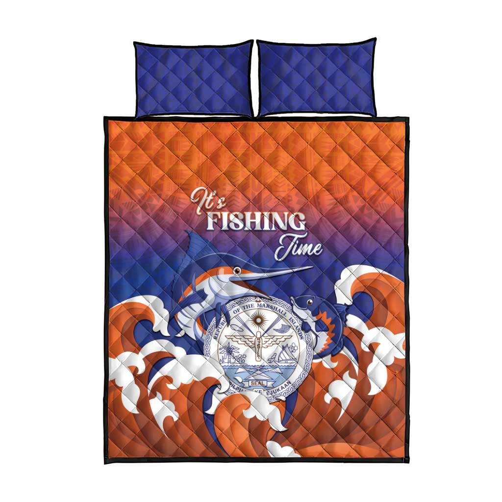 Marshall Islands Fishermen's Day Quilt Bed Set It's Fishing Time LT05 - Polynesian Pride